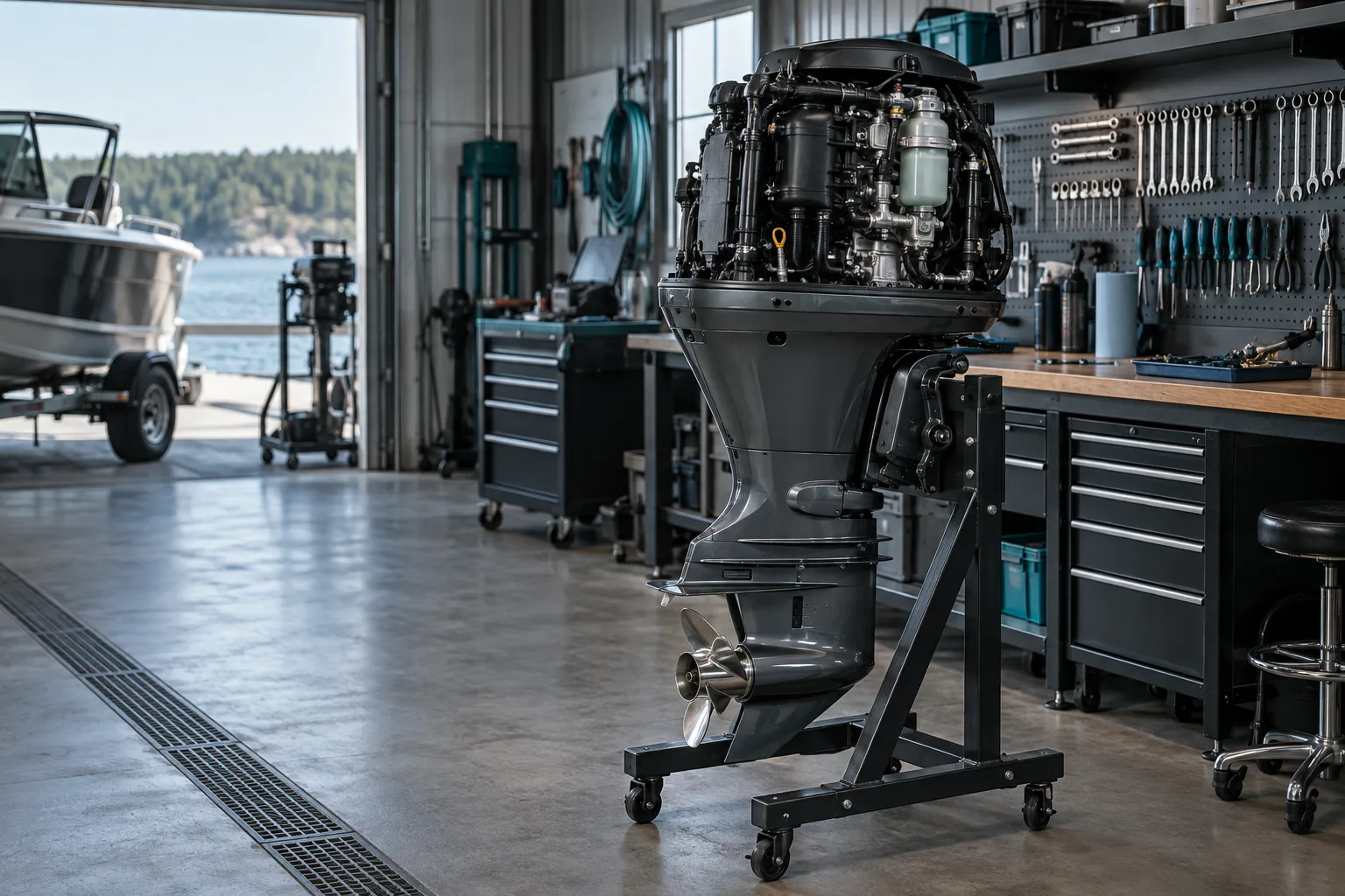 Иллюстрация услуги: Сервис лодочных моторов в Солнечногорске